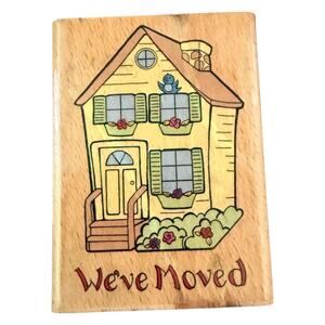 StampCraft We've Moved 440H94 Mounted Rubber Stamp